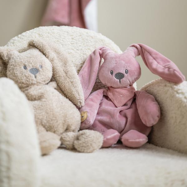 Nattou Hračka plyšový Lapidou Glow starorůžová 36 cm, 0 m+