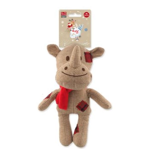 Hračka Dog Fantasy Winter Tale Nosorožec juta pískací 25cm (obrázek 6)