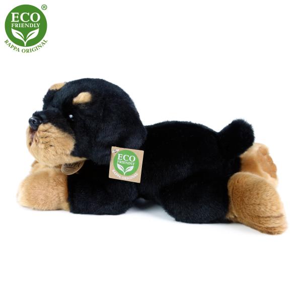 Plyšový pes rotvajler ležící 30 cm ECO-FRIENDLY (obrázek 3)