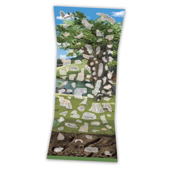 SVĚT STROMŮ, hub a zvířat našich luk a lesů – Knížka s plakátem a samolepkami