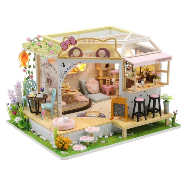 Miniatura domku Kočičí kavárna se zahrádkou (obrázek 4)