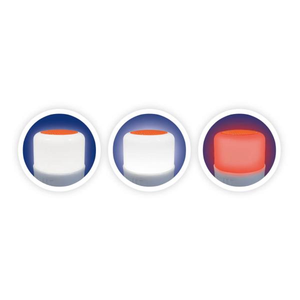 Kempingová lampa s reproduktorem