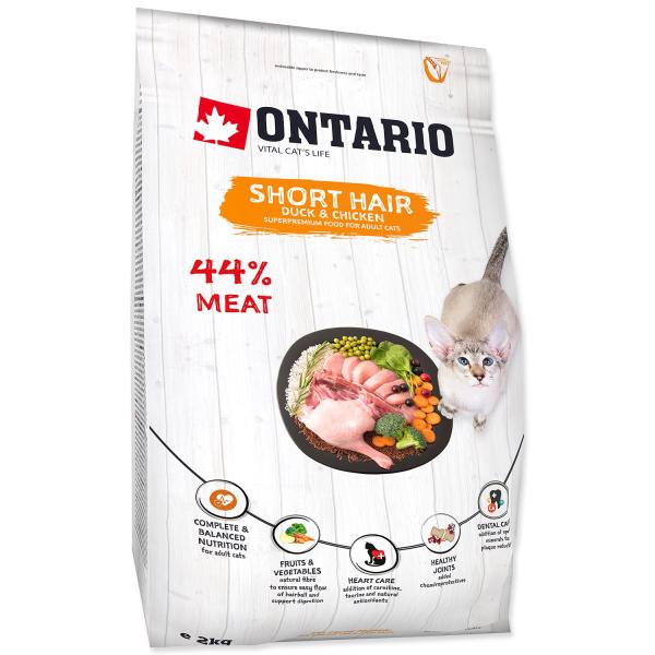 Krmivo Ontario Cat Shorthair 2kg