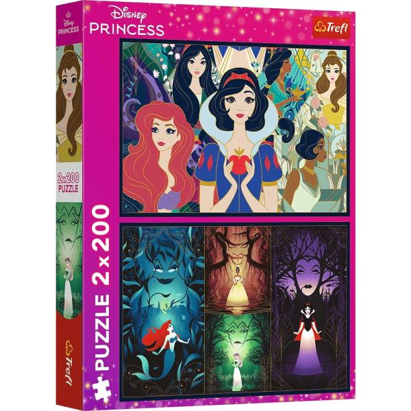 Trefl Disney puzzle 2 x 200 dílků Okouzlující princezny