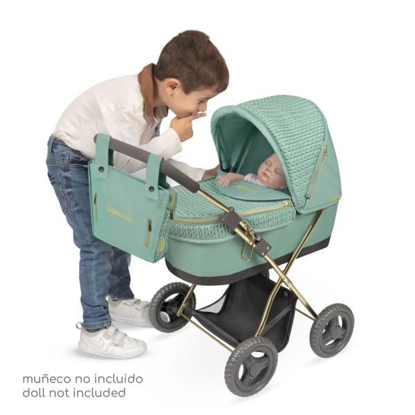 DeCuevas 85073 Skládací kočárek pro panenky se slunečníkem a taškou Capriccio 2025 - 60 cm (obrázek 4)