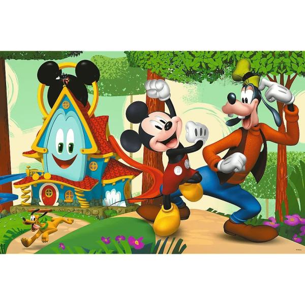 Trefl Obojstranné puzzle Mickeyho klubík SUPER MAXI