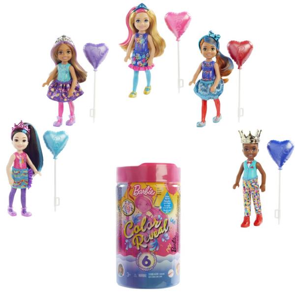 Mattel Barbie Color reveal Chelsea - konfety