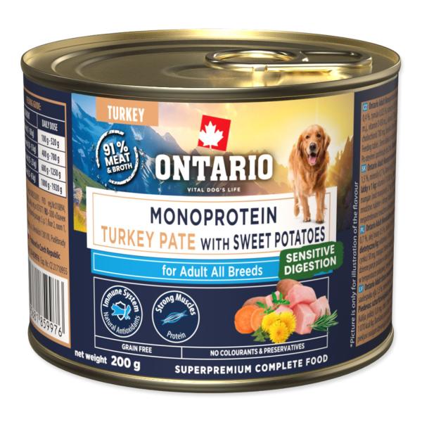 Ontario Adult Monoprotein Truthahn-Pastete mit Süßkartoffeln 200g