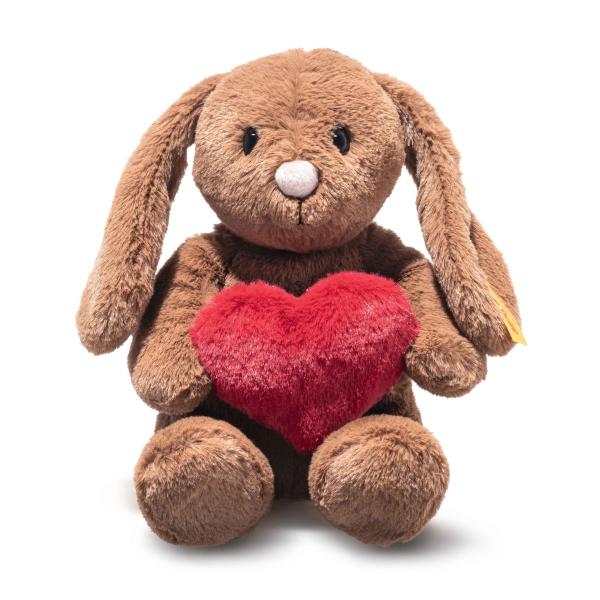 STEIFF Friends Hoppie králík – Love, hnědá plyšová hračka