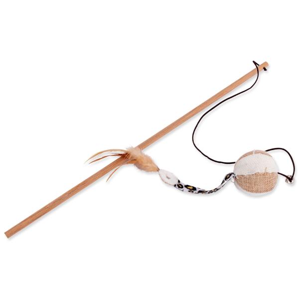 HPET hračka palička s loptičkou a rolničkou 40cm