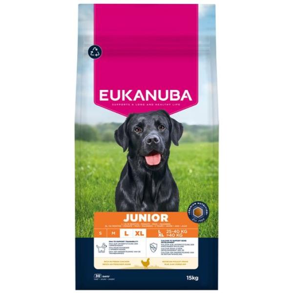 Krmivo EUKANUBA Junior Large bohaté na čerstvé kuře 15 kg (obrázek 8)