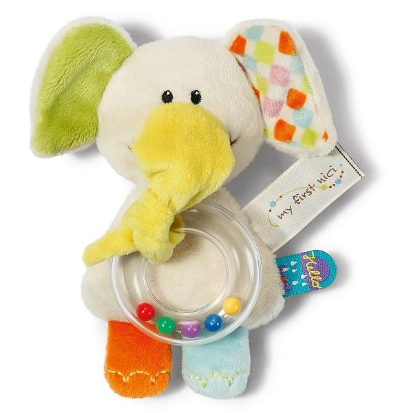 NICI MFN plyšový slon Dundi s chrastítkem