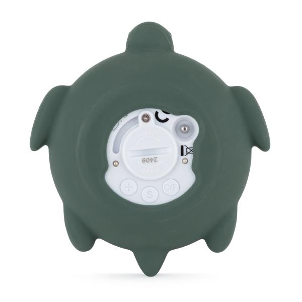 PETITE&MARS Teploměr silikonový digitální do vody Turtle Terry Misty Green 0m+ (obrázek 3)