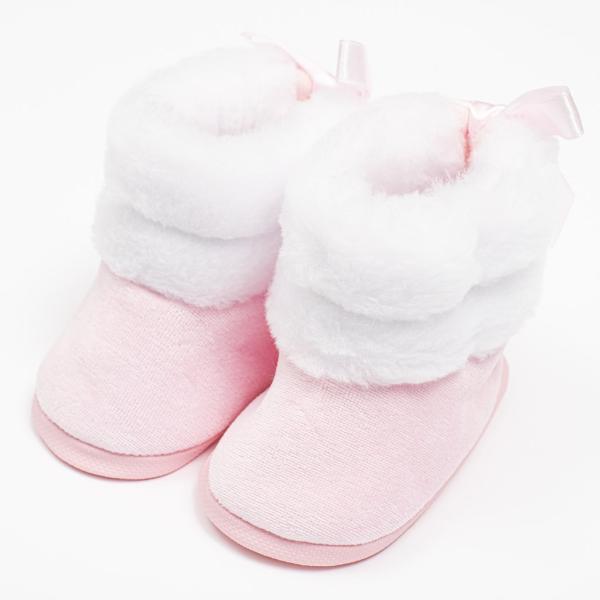 Dojčenské zimné kozačky New Baby ružové 0-3 m