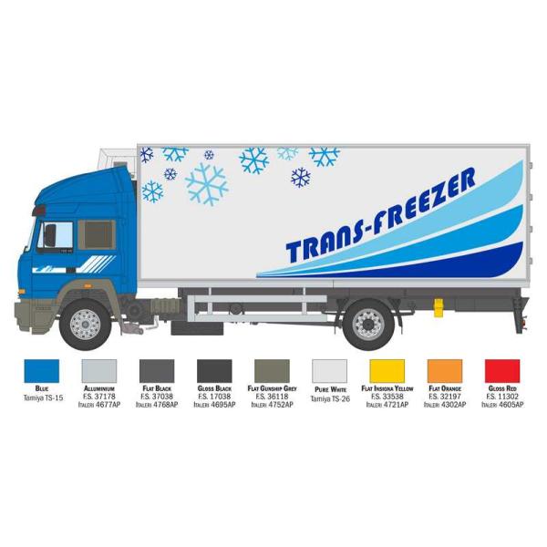 Model Kit truck 3964 - Iveco Turbostar 198.48 Special Reefer Truck (1:24) (obrázek 4)