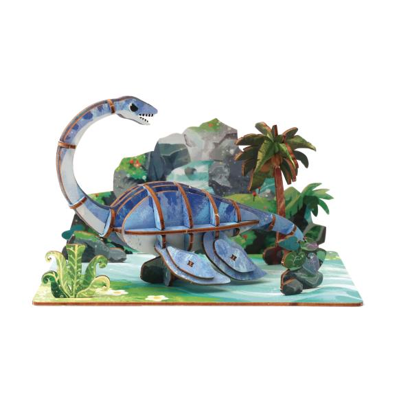 GRAINE CREATIVE Drevený 3D model Plesiosaurus (obrázok 5)