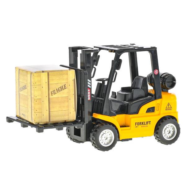 2-Play Traffic vysokozdvižný vozík 14cm kov zpětný chod na baterie se světlem a zvukem