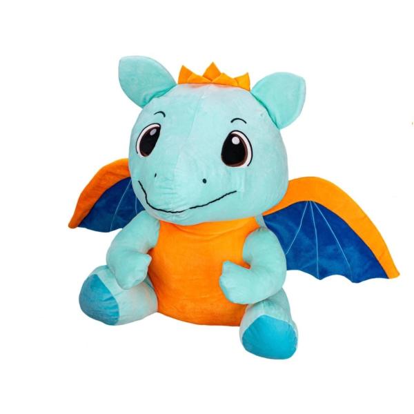 Plush Friends drak světle modrý plyšový 60cm sedící 0m+