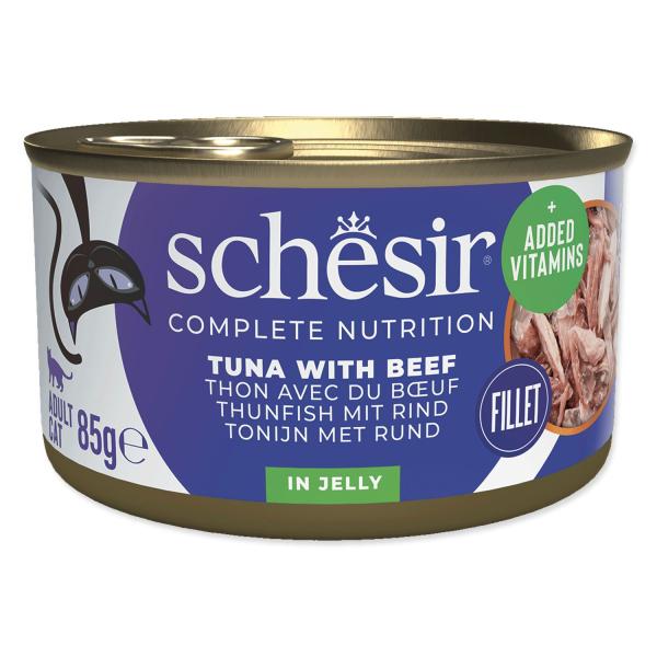 Konzerva SCHESIR kuracie+hovädzie+ryža 85g