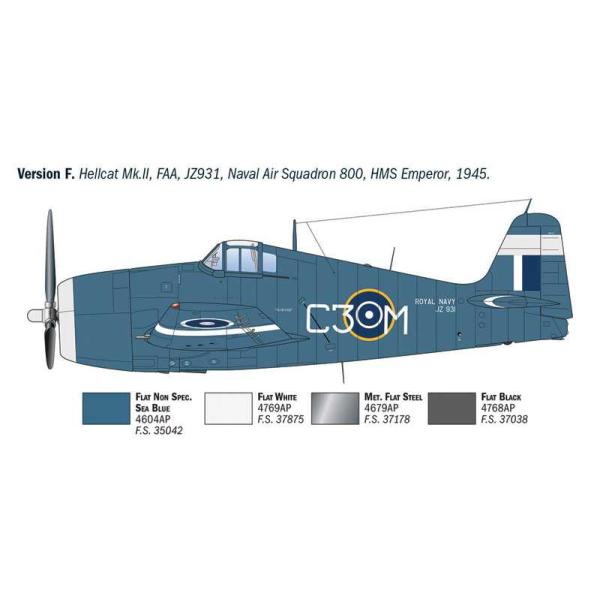 Model Kit letadlo 91213 - F6F-3/5 Hellcat (1:72) (obrázek 9)