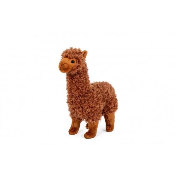 Lama Alpaka plyš 30cm hnedá