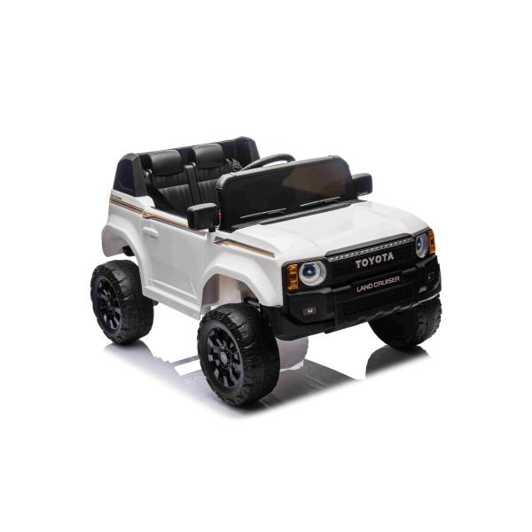Elektrické autíčko Toyota Landcruiser 12V, bílé, široké jednomístné sedadlo, 2,4 GHz dia (obrázek 11)