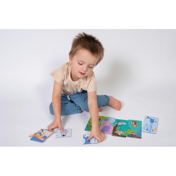 KukiKuk 80036 Velké puzzle duo Kde bydlí zvířátka (obrázek 5)