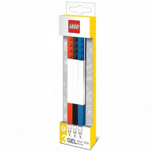 Penne gel di cancelleria LEGO®, mix di colori - 3 pz