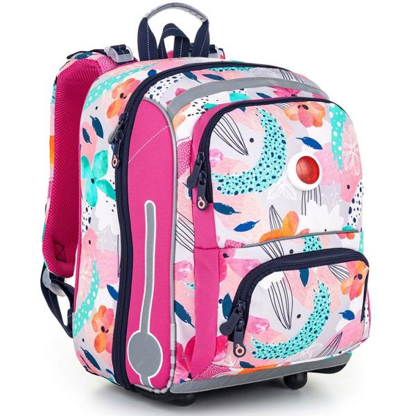 Školská aktovka s kvetinkami Topgal BEBE 22001 -