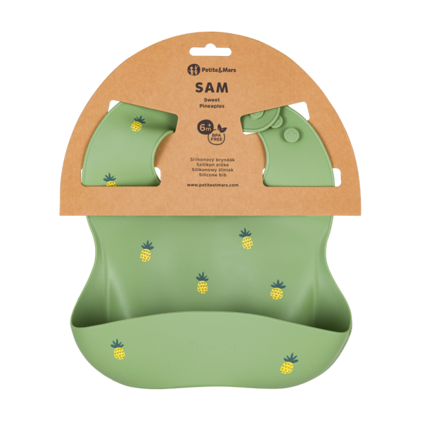 PETITE&MARS Bryndák silikonový Take&Match Sweet Pineaples 6m+ (obrázek 2)
