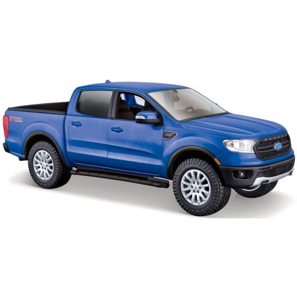 Maisto - 2019 Ford Ranger, metal modrý, 1:27