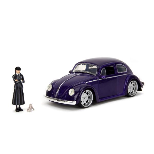 Wednesday auto 1972 VW Beetle 1:24 a figurka Wednesday (obrázek 3)
