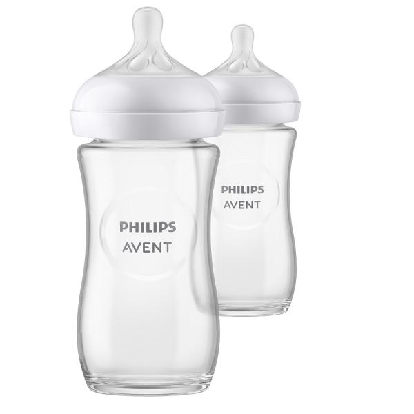 Philips AVENT Láhev Natural Response skleněná 240 ml, 1m+ 2 ks