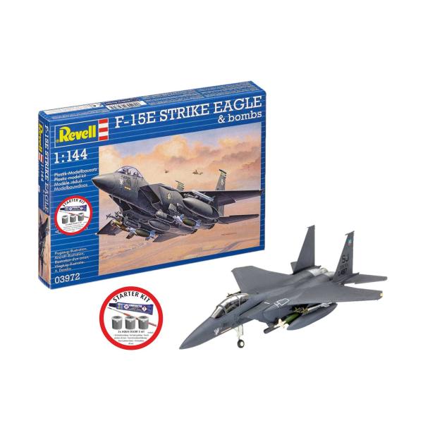Starter Kit letadlo 73972 – F-15E Strike Eagle & bomby (1:144)
