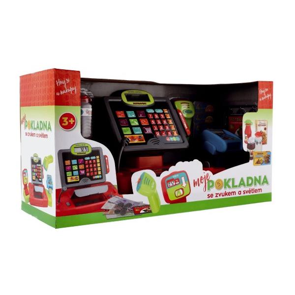 Pokladna velká digitální plast na baterie se zvukem a světlem v krabici (obrázek 4)