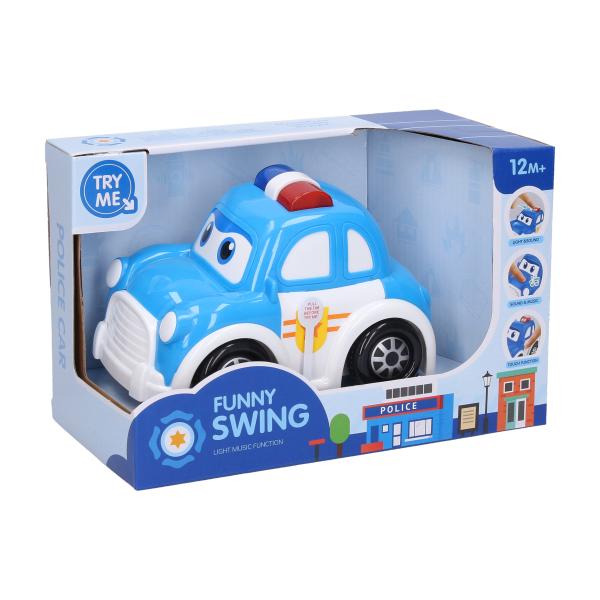Auto policajní s efekty 15cm