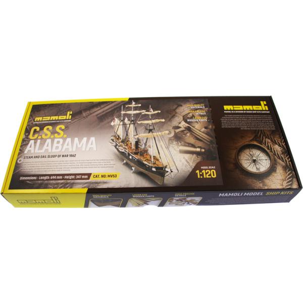 MAMOLI Alabama 1862 1:120 kit (obrázek 4)