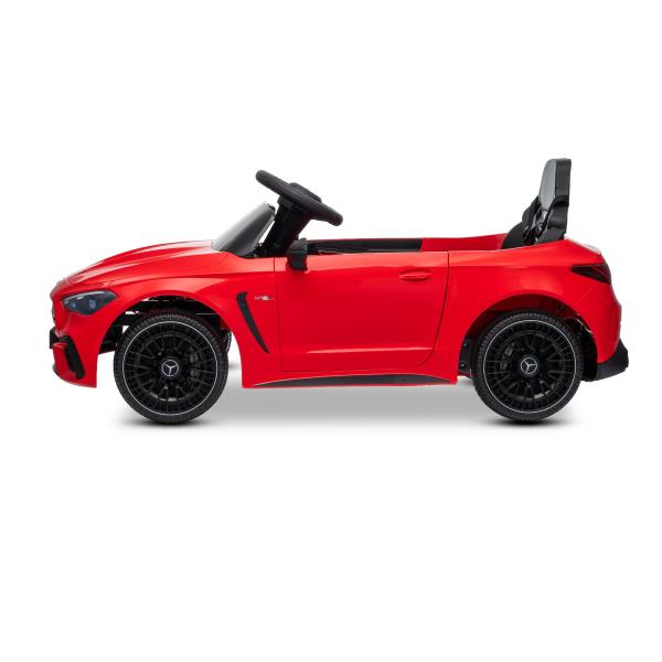 Elektrické autíčko Mercedes CLE 12V s pohonem zadních kol, červené, Jednomístné, Lítio