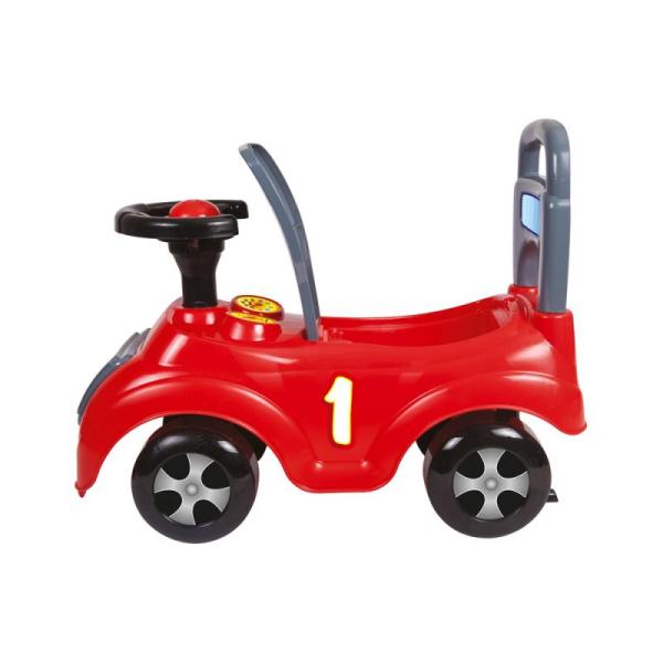 Dolů Odrážedlo auto červené s opěradlem