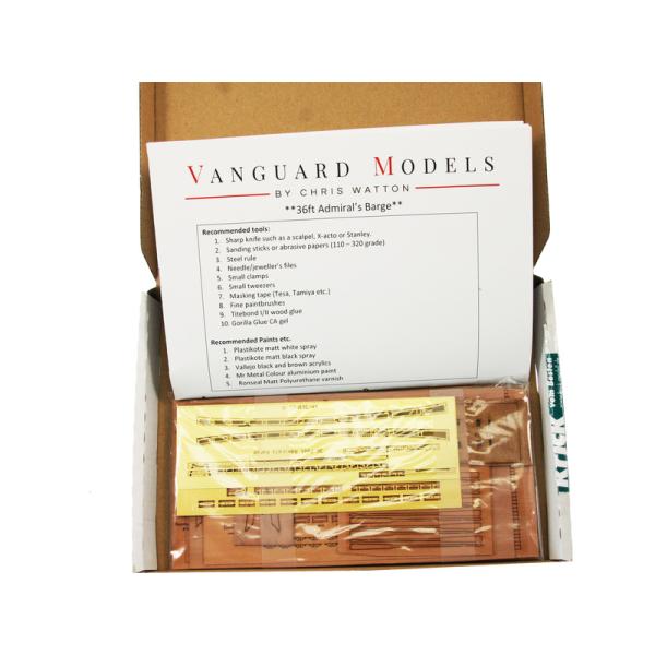 Vanguard Models admirálský člun 36" 1:64 kit (obrázek 5)