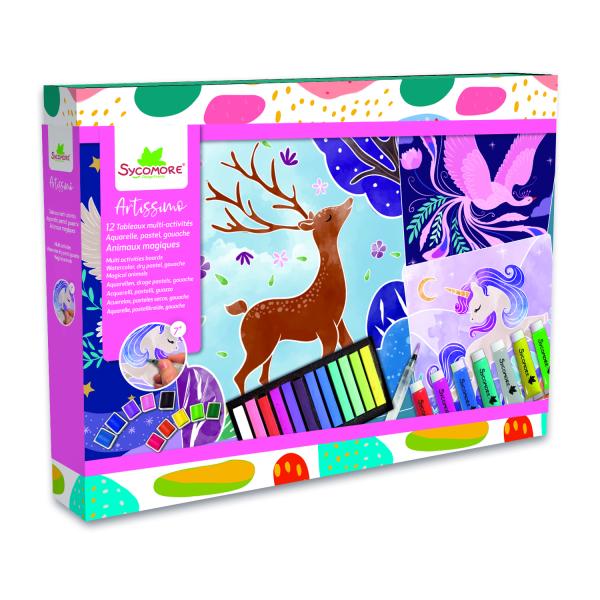 Sycomore Artissimo - XXL kreativní sada - akvarel, pastely a akrylové barvy - magická svíč.