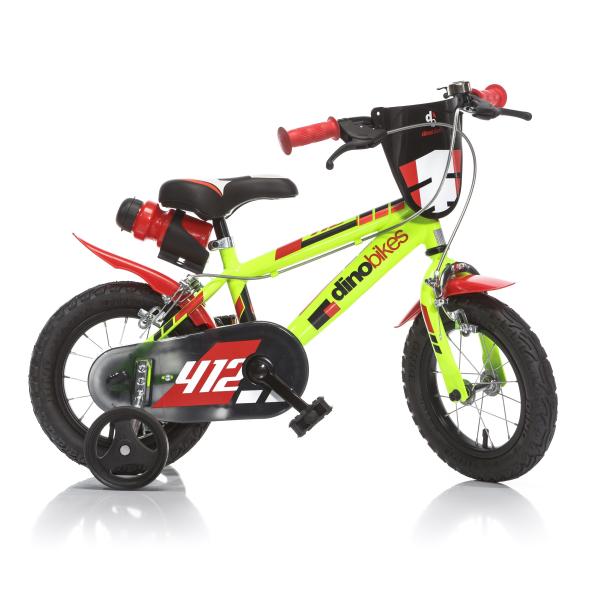 Dino Bikes - Detský bicykel 12" 412US - zeleno - čierny