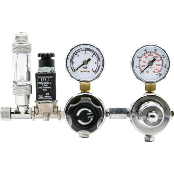 Kompletní dvoustupňový set CO2 s nočním vypnutím bez lahve