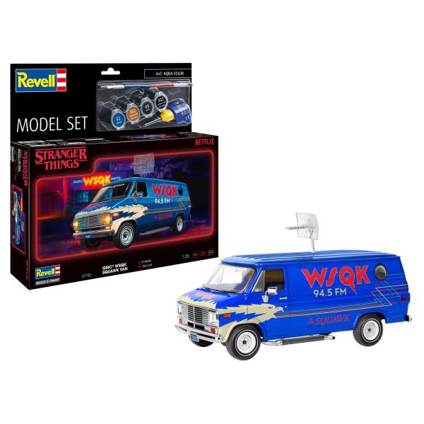 ModelSet STRANGER THINGS auto 67732 - GMC® WSQK Squawk Van (1:25) (obrázek 9)