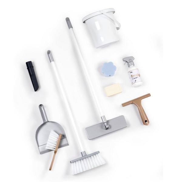 Smoby Vozík pro malou uklízečku s tyčovým vysavačem Rowenta