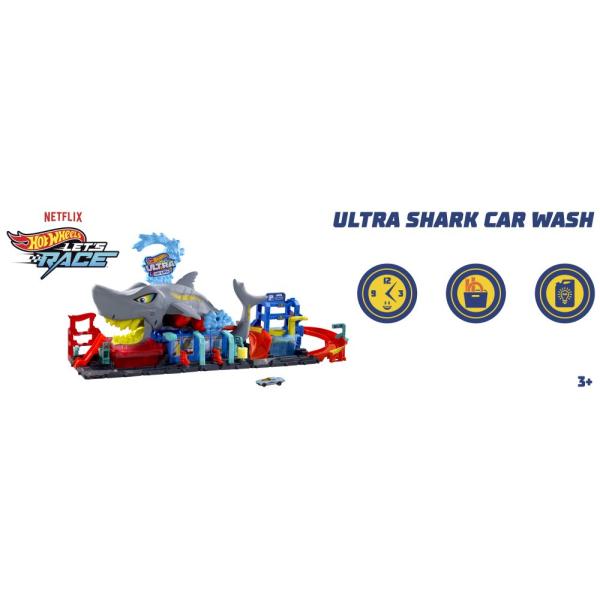 Mattel Hot Wheels City color reveal - Autoumyváreň so žralokom (obrázek 4)