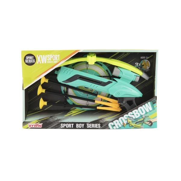 Pistole/kuše s lukem na přísavky plast 25cm + šípy 3ks (obrázek 3)
