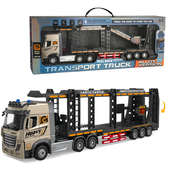 1:24 Kovový Kamion na přepravu aut