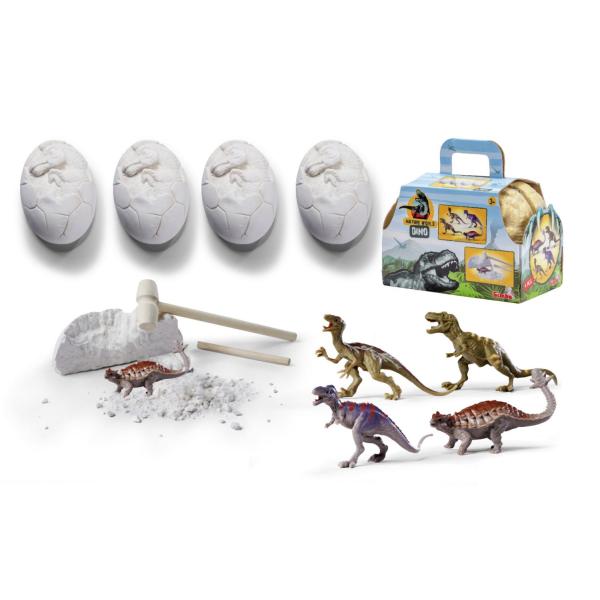 Sada na vykopání dinosauřího vejce 4 ks