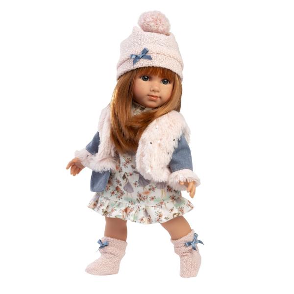 Llorens 53555 NICOLE - realistická panenka s měkkým látkovým tělem - 35 cm